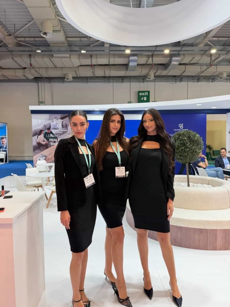 The Coldwell Banker stand at a trade exhibition.