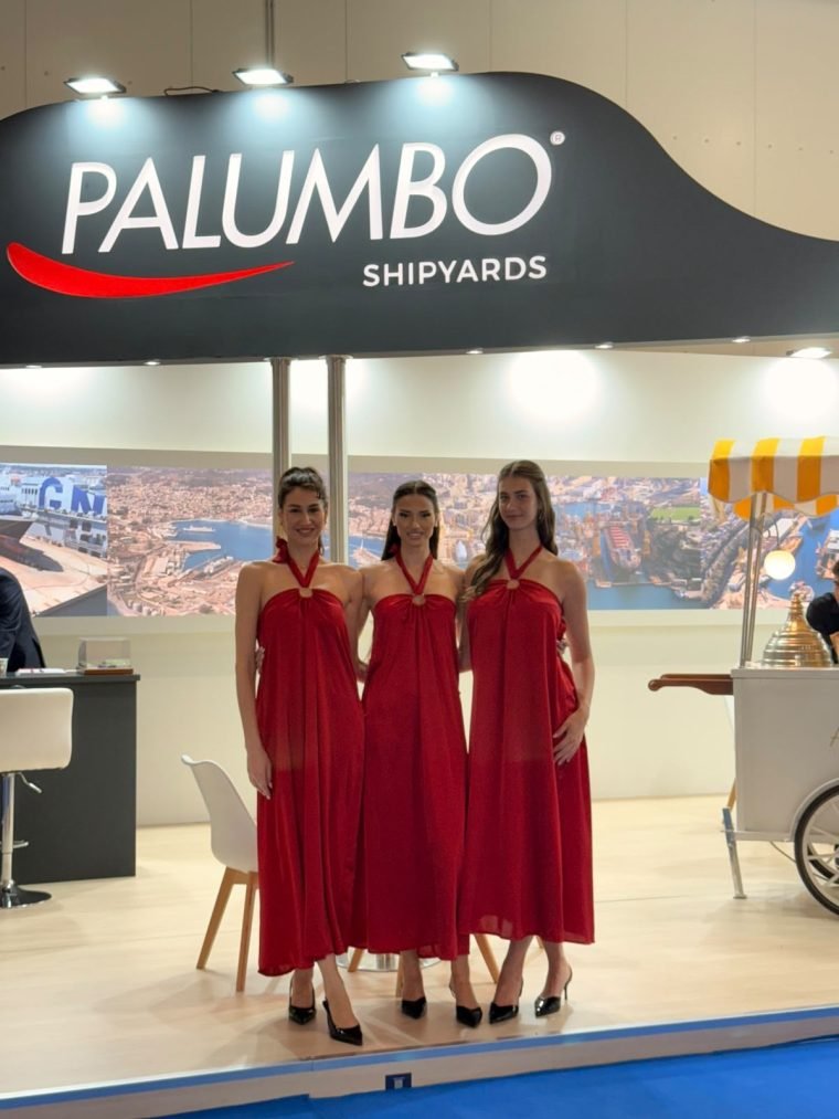 The Palumbo Shipyards stand at a marine exhibition.